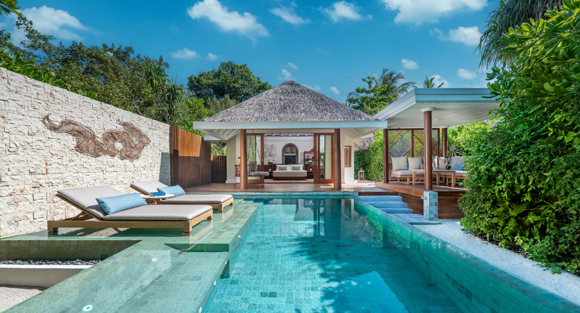 Beach Pool Villa at Anantara Kihavah Maldives