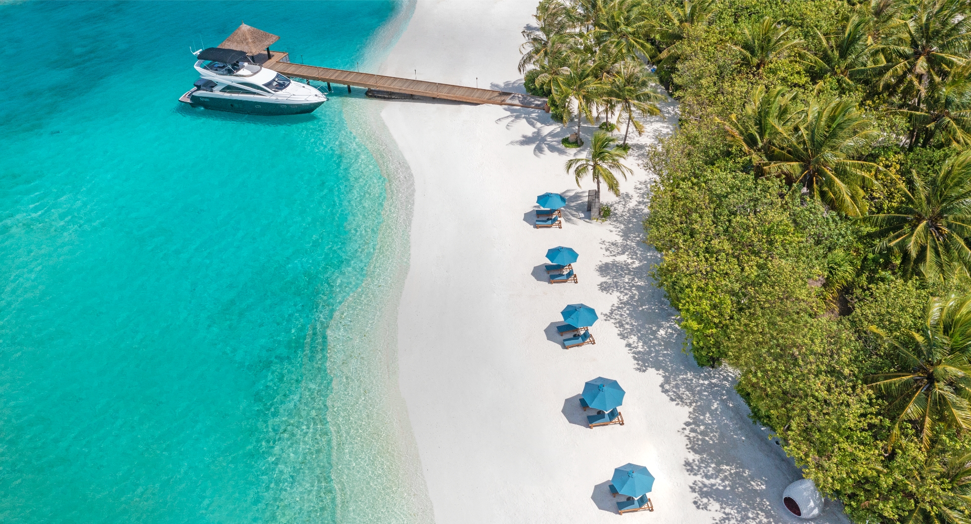 Naladhu Private Islands Maldives Beach Aerial View