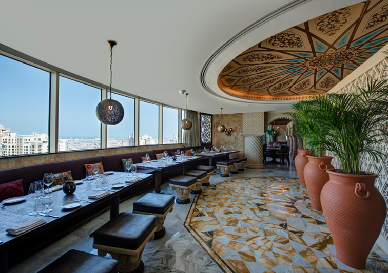 View from restaurant seating