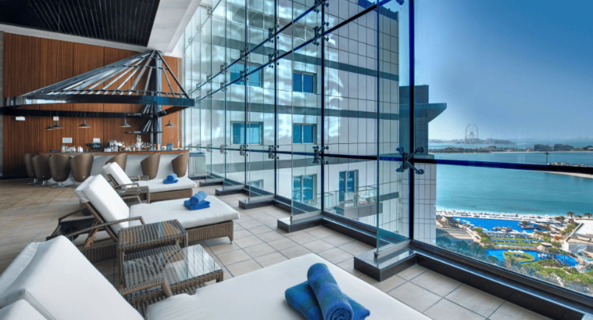 View from the pool bar