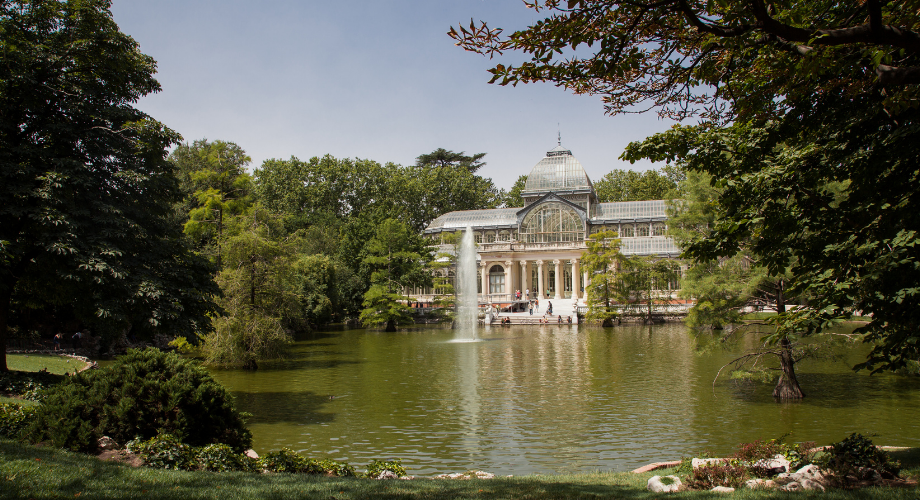 Crystal Palace of Retiro Park in Madrid