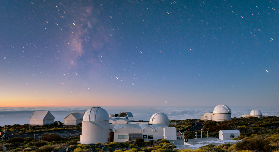 Astrotourism destination with spectacular star views