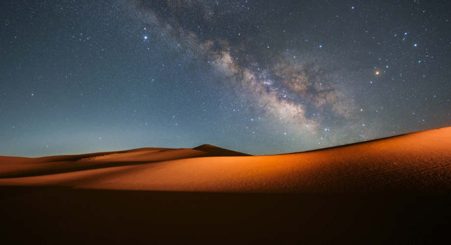 Night sky perfect for stargazing escape adventure