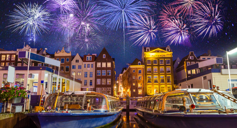Celebration of 750 anniversary in Amsterdam