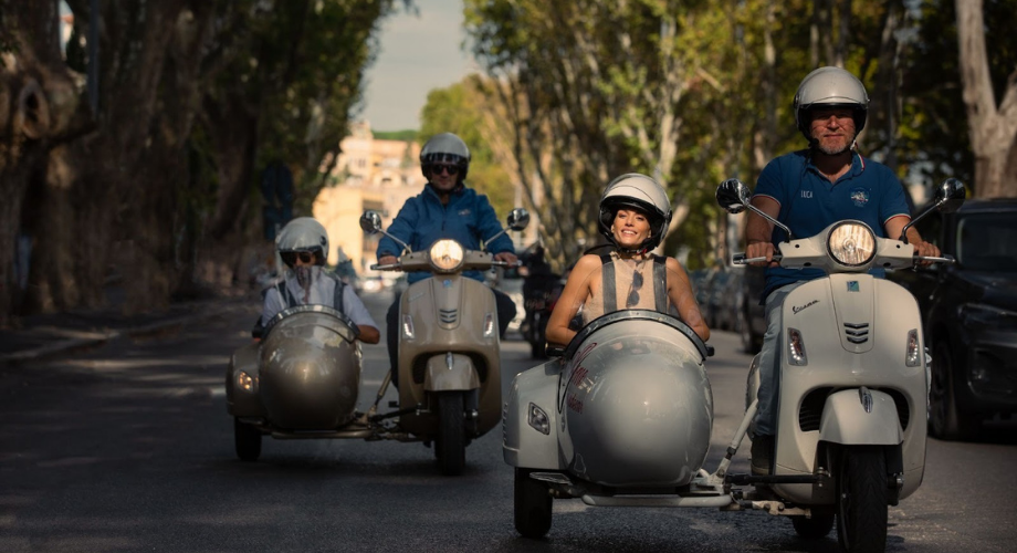 Motorbike ride in Rome