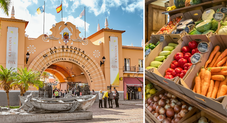 Teatro Guimerá and market in Tenerife