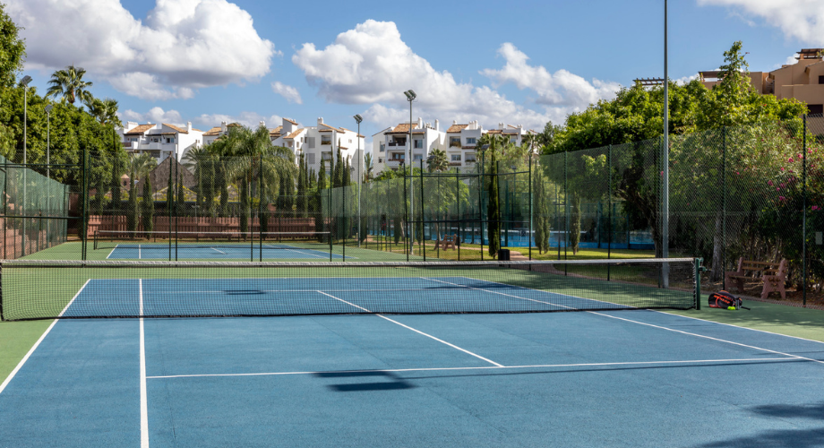 Padel court at Anantara Villa Padierna Palace Benahavís Marbella Resort