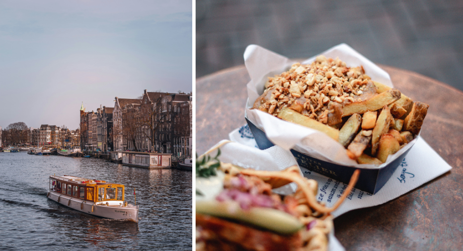 restaurants along Amsterdam canals