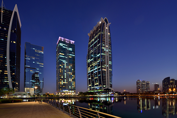 Exterior View of Oaks Liwa Heights Apartments